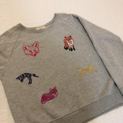 Maison Kitsune Embroidery Sweatshirt
