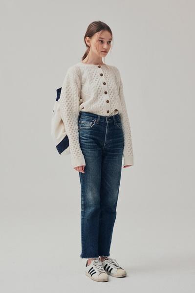 CABLE CARDIGAN IVORY