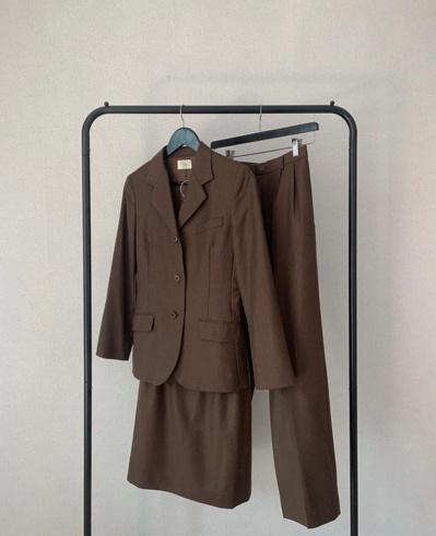 Brown Suit Set-Up (3piece)