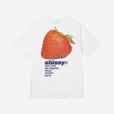 [새상품/XL] 스투시 스트로베리 반팔 티셔츠