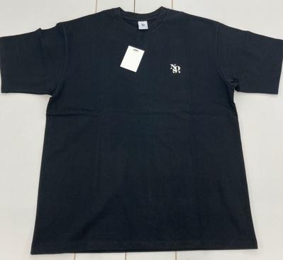 [L] NOS7 로고 오버핏 티셔츠 블랙