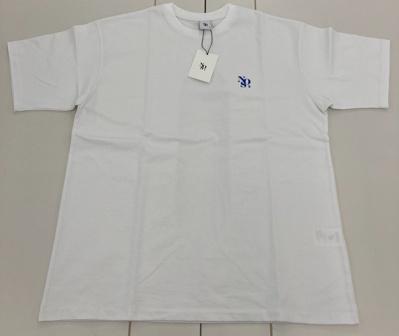 [L] NOS7 로고 오버핏 티셔츠 화이트