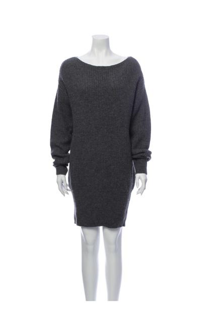 Grey Wool Sweater Dress