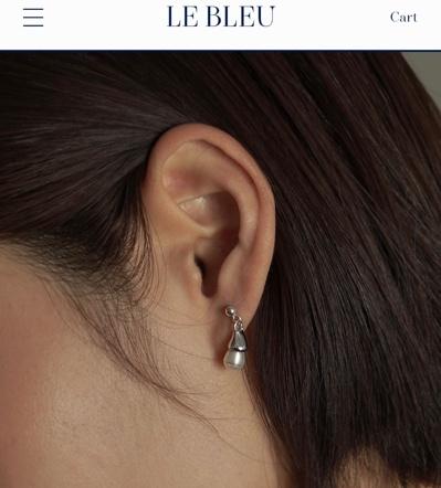 LEBLEU pearl drop earring[새상품]