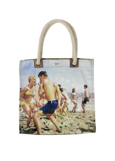 anya hindmarch beach couple tote bag