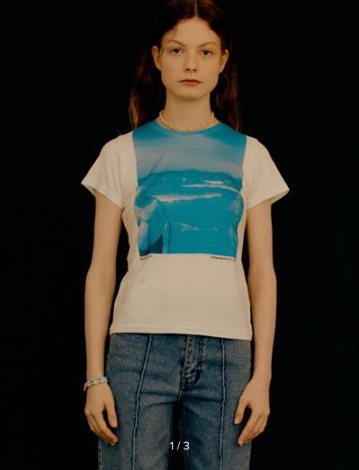 moonsun 문선 썸머 프린트 베이비 티셔츠