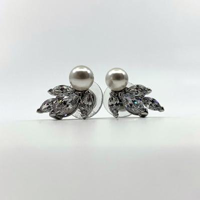 [Swarovski] 스와로브스키 Pearl Crystal Earrings