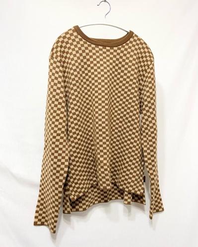 JDM checker board knit 
