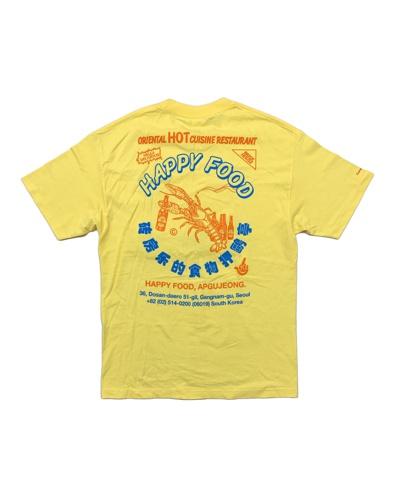 [L]해피푸드X캠페인트레이드마크 티셔츠 옐로우