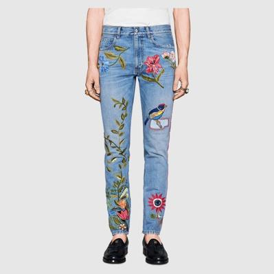 Gucci embroidered jeans 구찌 자수 진