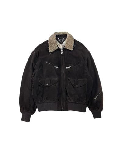ICEBERG Italy made Pluto Suede Bomber Jumper