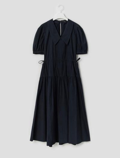 비이커 Summer Clean Collar Dress - Navy