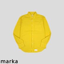 MARKA 마카웨어 유틸리티 가먼츠 옐로우 버튼다운 셔츠 MADE IN JAPAN SIZE S
