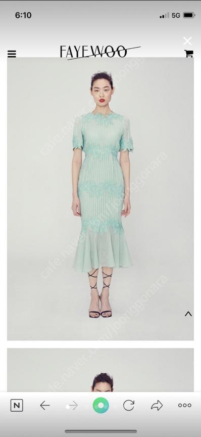 (새상품) Faywoo Flora Lace Dress' MINT Color / 페이우 원피스