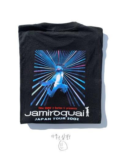 Vintage Authentic 100% Acid Jazz T-Shirts Jamiroquai Japan Tour Made in Japan 2002년 제작 DEADSTOCK 미사용 제품 