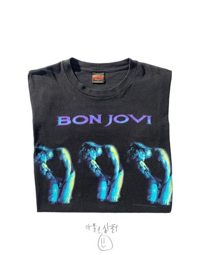Vintage Authentic 100% Rock Band T-Shirts Bon Jovi Crossroad Tour Made in USA Brockum 1994년 제작 