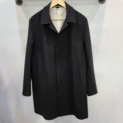 [105] MUJI 무인양품 블랙 싱글 체스터필드 모직 코트
