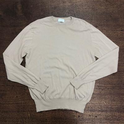 Ballantyn lightweight beige cotton sweater 50(S)