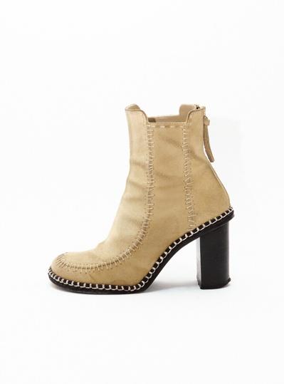 JW ANDERSON suede stitch ankle boot heels