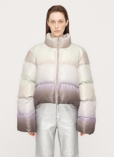 REVERSIBLE OMBRE DOWN PUFFER JACKET 