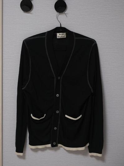 Acne Studios - thin nylon lined cardigan ( xs,black )