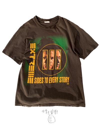 Vintage Authentic 100% Rock Band Extreme Stop The World Tour T-Shirts Hanes Made in USA 1992년 제작 