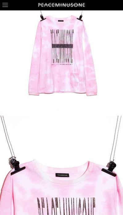 피스마이너스원 pmo pocket l/s t-shirt #pink