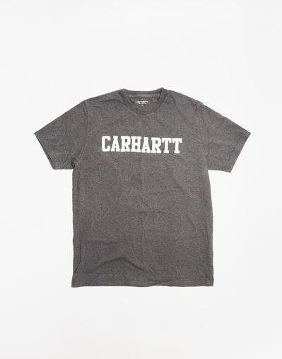 College SS T-Shirt, Charcoal