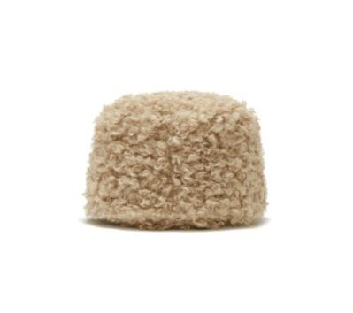 LOW LAMPSHADE HAT_CURLY BEIGE