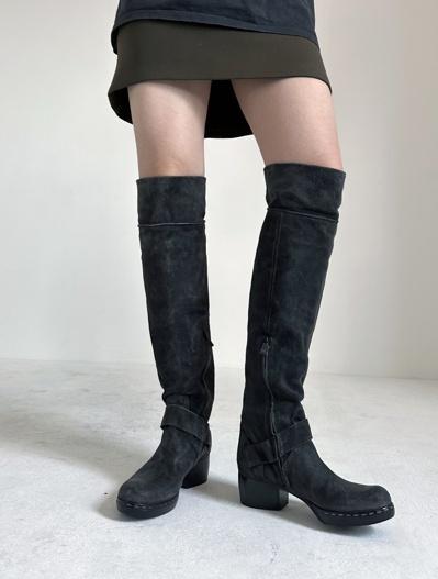 Costume National Suede Over-The-Knee Boots 