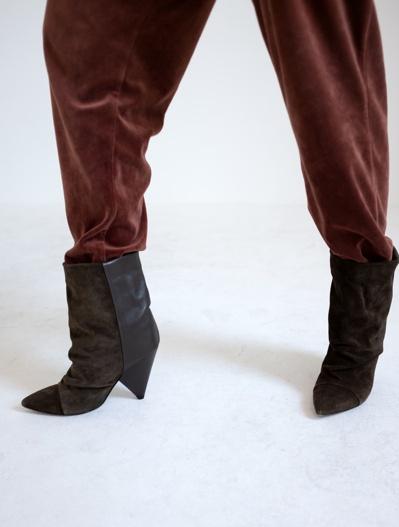 Isabel Marant Suede Colorblock Boots 