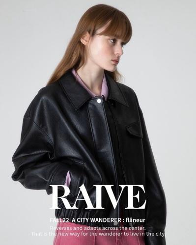 Raive Fake Leather Blouson Jacket