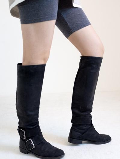 Pierre Hardy Suede Knee-High Riding Boots 