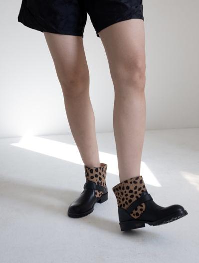 Marc by Marc Jacobs Ponyhair Animal Print Ankle Boots 
