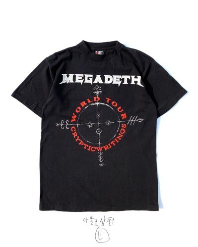 Vintage Authentic 100% Rock Band Megadeth T-Shirts Giant 1997년 제작 DEADSTOCK 미사용 제품 