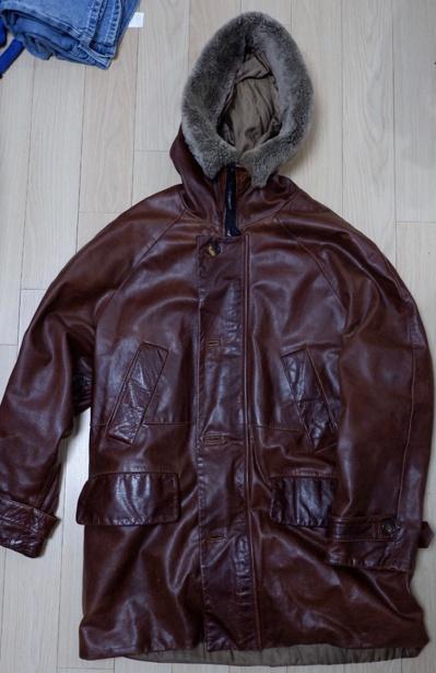 c.p 컴퍼니 아카이브 n3b leather jacket