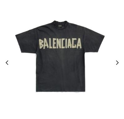 (s)발렌시아가 테이핑 티셔츠 정가이하