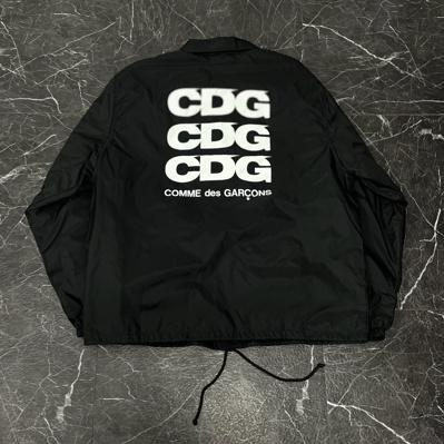 (매장판) 꼼데가르송 CDG 로고 블랙 코치자켓