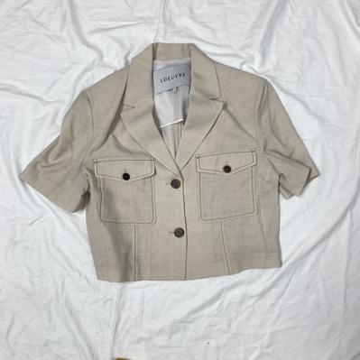 루에브르 Stitched Pocket Jacket light beige