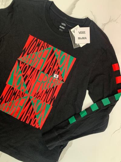 (새상품) 반스X MOMA 블랙 긴팔 티셔츠