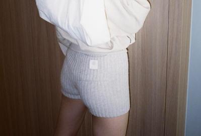 Knit Shorts - beige
