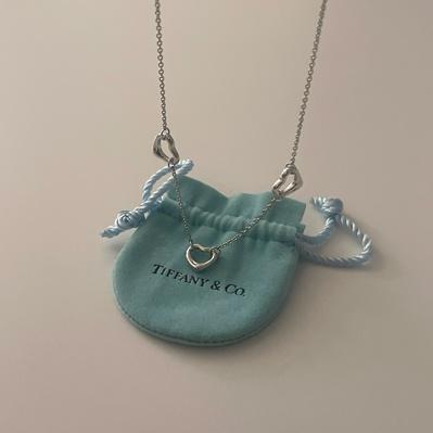 TIFFANY&CO Elsa Peretti triple open heart 925 silver necklace (해외배송 가능상품)