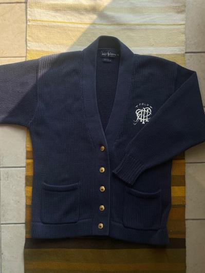 80s polo ralph lauren cotton knit cardigan (표기 85, 105 사이즈 추천)