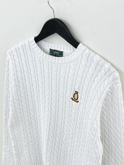 RalphLauren white sweater   