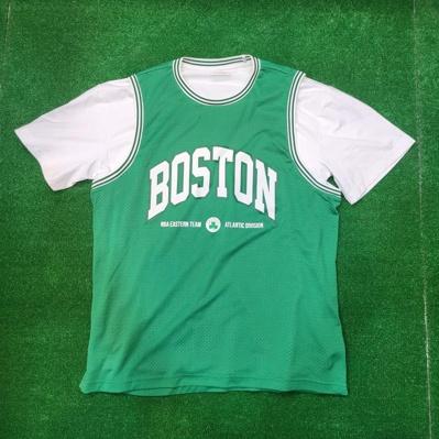 [택포][NBA] BOSTON 오버핏 메쉬 레이어드 반팔티