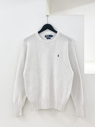 Polo RalphLauren cotton sweater (white)   