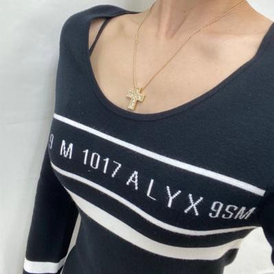 (정품/새상품) ALYX 알릭스 여성 블랙 로고 니트 드레스 80%