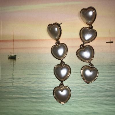 Vintage 💿 Heart rain lupin earring