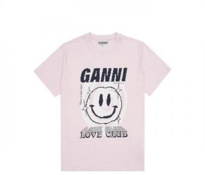가니 스마일 티셔츠 pink