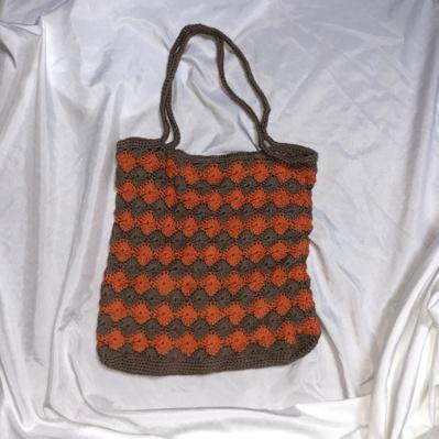 Vintage 💿 Cumquat jam knit mini bag